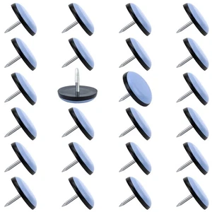 24 Glides de chaise de paquet, clou sur les glissoirs (1 Diamètre de pouce), Téflon 1 De pouce, bleu
