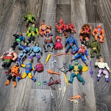 Vintage He-Man Masters of the Universe MOTU figure lot + accessories 1980s