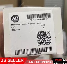 New Sealed Allen-Bradley 2080-IF4 /A Micro800 4 Point Analog Input Plug-in