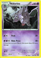 Nidorino 44/114 Steam Siege Pokemon NM