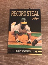 1991 Leaf - Gold Leaf Rookies Bonus Rickey Henderson #BC26