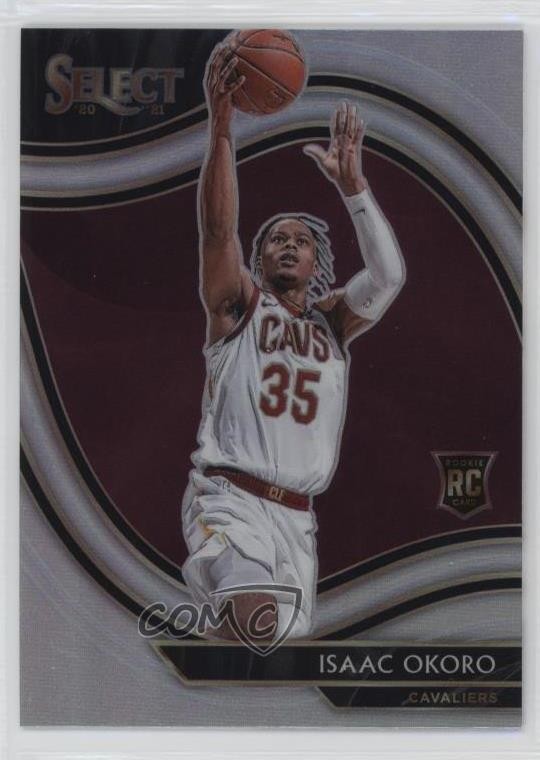 2020-21 Panini Select Courtside Silver Prizm Isaac Okoro #296 4f5