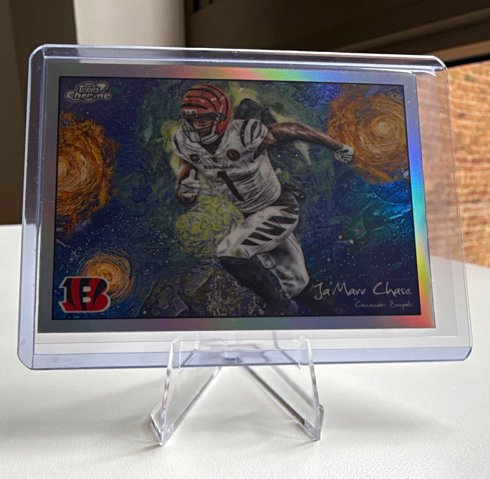 Topps Cosmic Chrome 2025 Stars In The Night Ja'Marr Chase Bengals STN-17