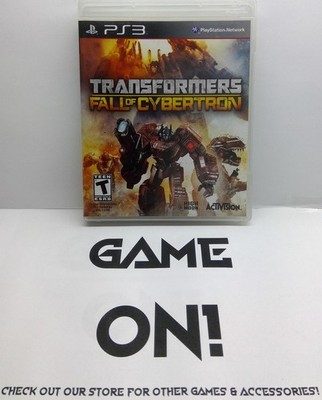 Transformers: Fall of Cybertron (PlayStation 3, 2012) Complete w/ Manual