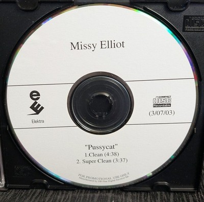 Missy Elliott Pussycat Promo Single CDr SOUND ISSUES (2003) Rap Misdemeanor