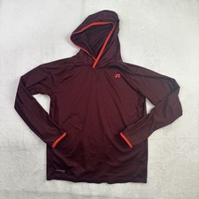 Russell Dri-Power 360 Red Pullover Long Sleeve Hoodie Activewear Athletic YXL