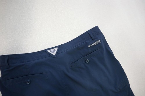 Columbia PFG Omni-Shade Cargo Shorts Blue Fishing Hiking Camping Mens Size 36 - Picture 7 of 7