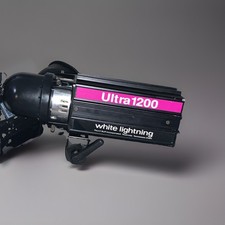White Lightning Ultra1200 Ultra Series Studio Monolight Flash, Black/Pink