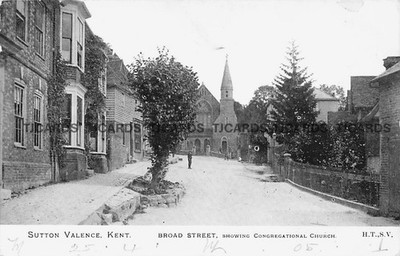 1905 SUTTON VALENCE Broad Street Maidstone Kent Postkarte