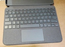 Logitech Combo Touch iPad 10th Gen A16 Keyboard Case Trackpad Oxford Grey - Used