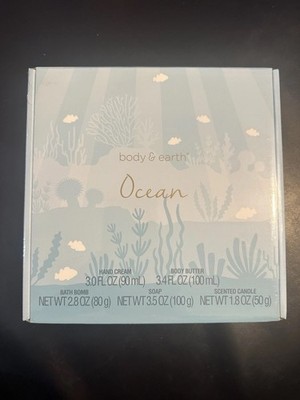 Body & Earth Ocean Collection Hand Cream, Body Butter, Bath Bomb, Candle & Soap