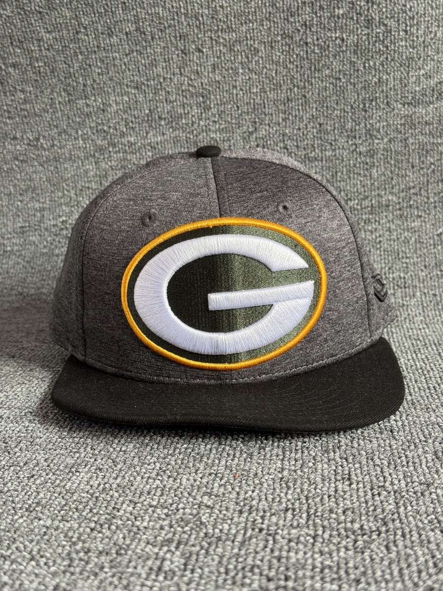 New Era Green Bay Packers NFL Snapback Hat Gray Black Cap