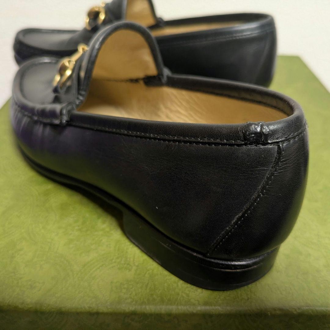 GUCCI 1100009/2 Horsebit Loafers Black Leather EU39 US6.5 Men From Japan thumbnail 19