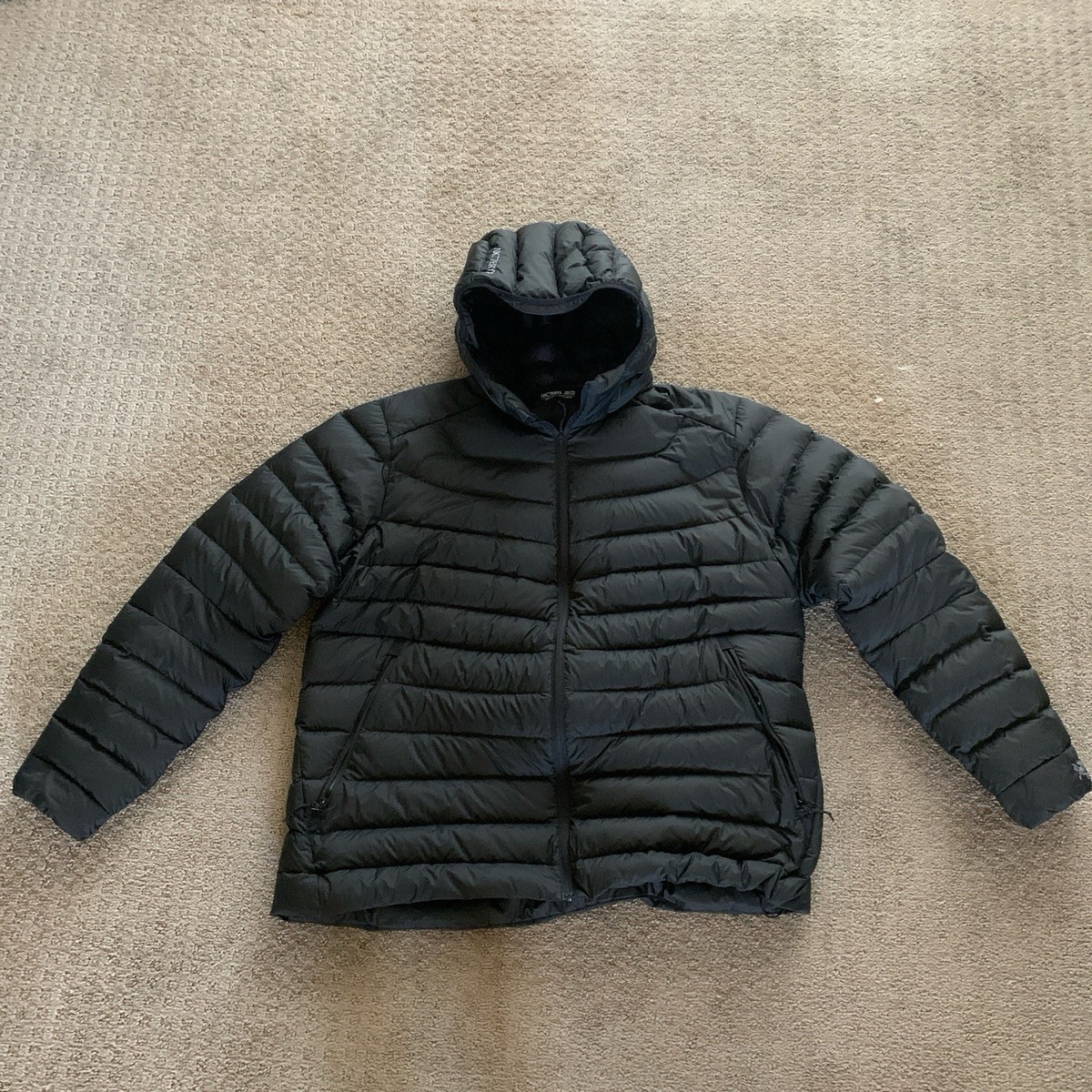 Arcteryx Cerium Hoody Jacket Black Goose Down Puffer -great 