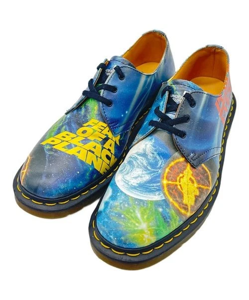 Dr.Martens × Undercover × Chaussures en cuir bleu marine 3 trous pour homme Supreme