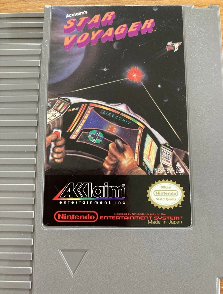 NES ~ STAR VOYAGER ~ Nintendo Game 3 Screw NES-SV-USA Game Cart Only NTSC - Image 2 of 4