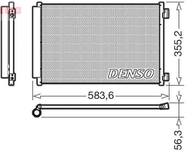 Denso Kondensator, Klimaanlage Passend FüR Fiat Lancia-image