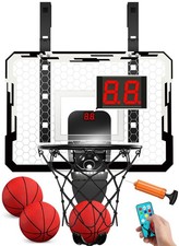 QDRAGON Indoor Basketball Hoop for Kids, Over The Door Mini Basketball Hoops ...