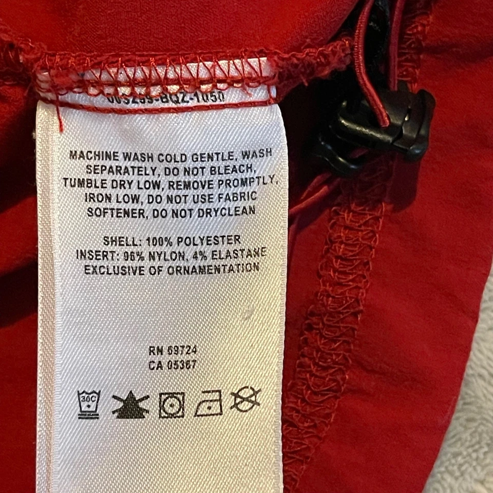 Columbia Washington State Cougars Jacket XL Full Zip Hooded Red Womens NCAA Logo - Image 4 of 4