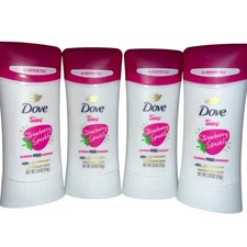 4x Dove Teens Antiperspirant Deodorant Strawberry Sparkle 2.6oz NEW Sealed