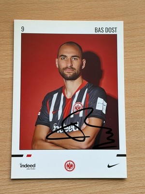 Bas Dost Eintracht Frankfurt Autograph Card Original Signed #60484
