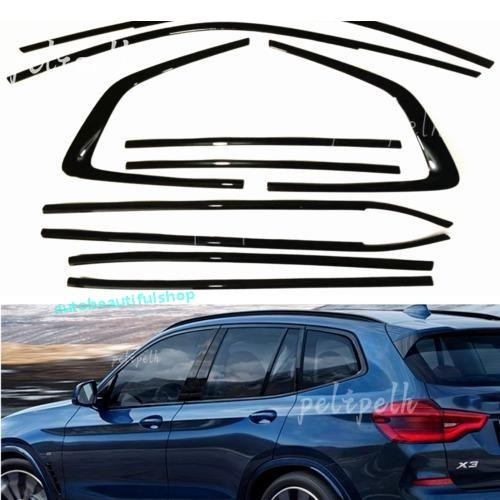 Convient pour BMW G01 X3 18-2024 garnitures de moulure de bande décorative de fenêtre noir brillant - Photo 1 sur 7