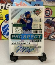 2024 Panini Prospect Edition - Myles Naylor #99 Silver Prizm Signatures (AU, RC)