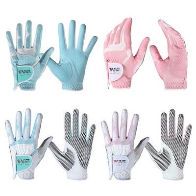 1 paar damen golf handschuhe leistung linke & rechte hand voll finger handschuh