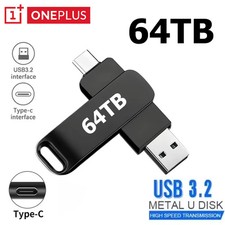 64TB USB 3.2 Flash Drive Memory Stick Pen Drive U Disk PC Mac Laptop Camera Game