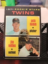 PETE HAMM/JIM NETTLES 2025 TOPPS HERITAGE 1971 ROOKIE STARS 50TH ANNIVERSARY #74