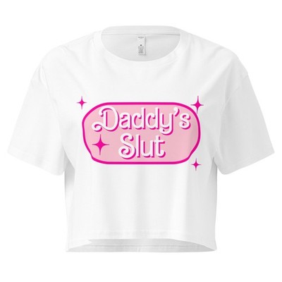 Daddy's Slut Crop Top - BDSM Kinky Shirt