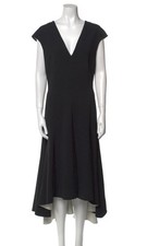 Stella McCartney V-neck Wool Two Color Midi Dress Sz 44 US 8 