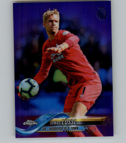 Jonas Lossl - 2018-19 Topps Chrome Premier League - Purple Refractor /250