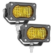 Yellow LED Pods 2Pcs 40W 3 Inch Yellow Flood LED Pod Lights Yellow Flood Lights