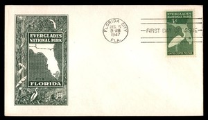 Mayfairstamps US FDC 1947 Bird Everglades First Day Cover aaz_95219
