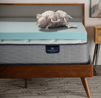 #ad Serta ThermaGel Cooling Pressure Relieving Memory Foam Mattress Topper 3In King $89.99