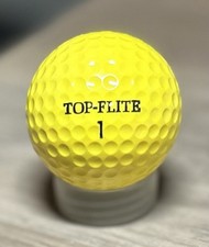Vintage Spalding Top-Flite Yellow Golf Ball 1 017