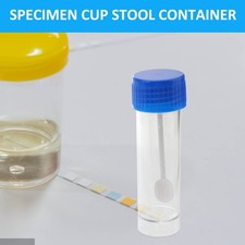 10 Pcs Plastic Medical Stool Specimen Cups Leak Proof Container For Laboratory