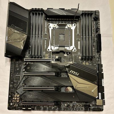 MSI Creator X299 Motherboard LGA 2066 PCI-E 3.0 1×U.2 1×M.2 8×SATAIII E-ATX
