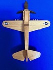 Vintage Wood U.S. ARMY  P-40  Warhawk Airplane Model  - 14" long -Handmade — photo 6