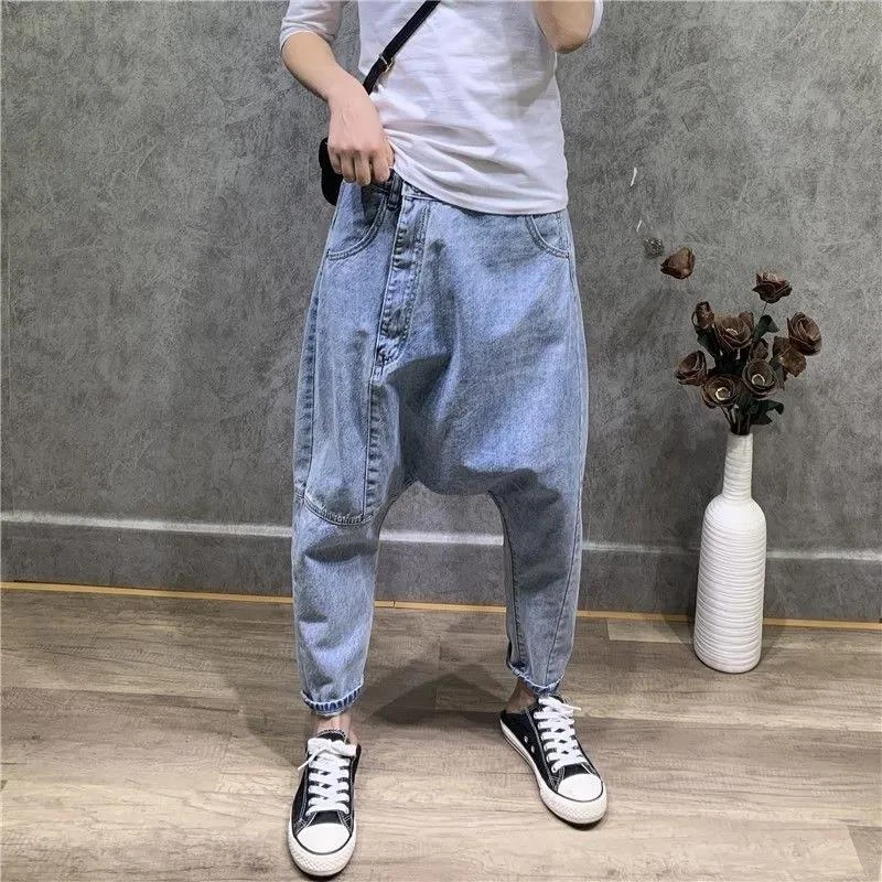 Baggy crotch sale jeans