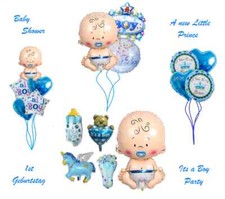 BabyShower Fogli Elio Palloncino XXL Baby Boy Party Nascita ITS A BOY Ragazzo Battesimo