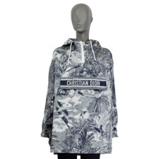 65543 auth CHRISTIAN DIOR blue 2020 TOILE DE JOUY TROPICALIA Anorak Jacket M