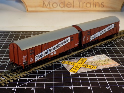 HO Märklin/Primex 4596 Dbl Güterwagen Stuckgut Schnell Verkehr DB 218219 (R051316) - Bild 6 von 12