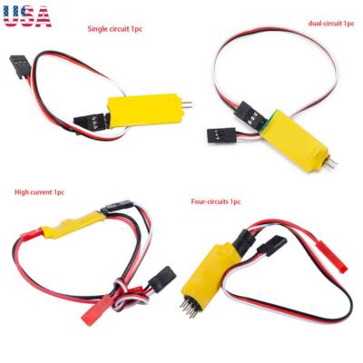 Dual-circuit LED Lamp Light Control Switch Panel System Turn On/Off for RC Model