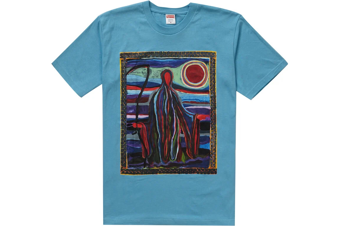 NEUF T shirt Supreme Reaper Light Slate (bleu) SS19 taille M moyen
