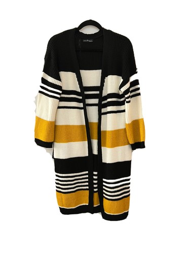 Bumble Bee Long Cozy Cardigan