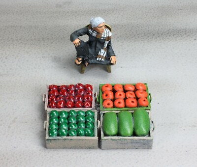 Saigon Civilian wooden vegeable (04) boxes, Vietnam era 1/35 Pro Built Model #4
