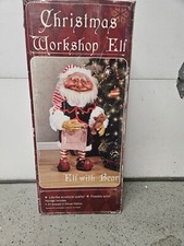 Mario Chiodo Studios Christmas Workshop ELF With Bear Original Box