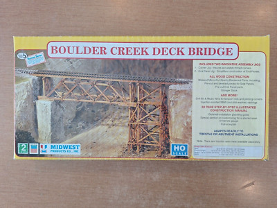 HO Scale MIDWEST PRODUCTS BOULDER CREEK DECK BRIDGE Item #3052